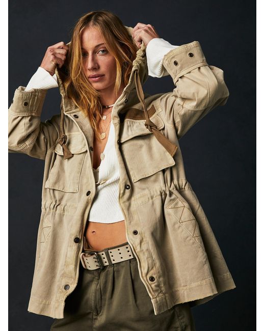Free people military jacket store