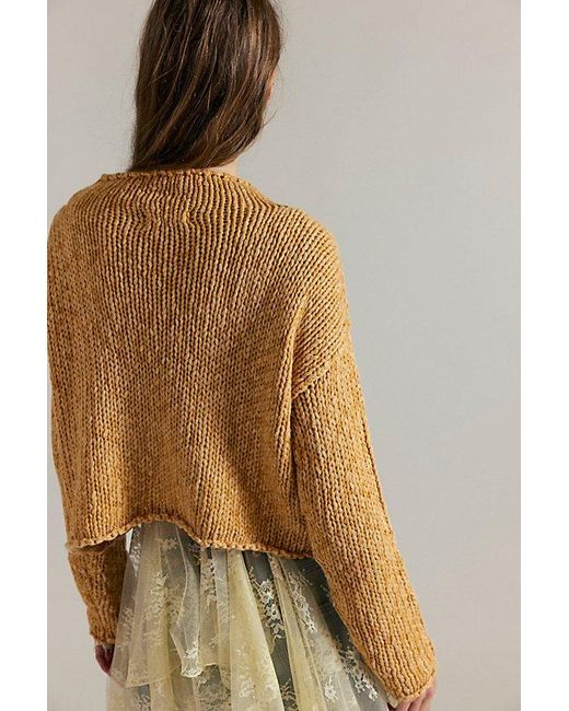 Free People Blue Opal Rollneck Knit Jumper