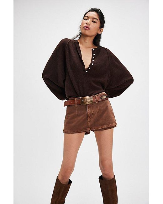 Free People Multicolor Porta Cashmere Henley