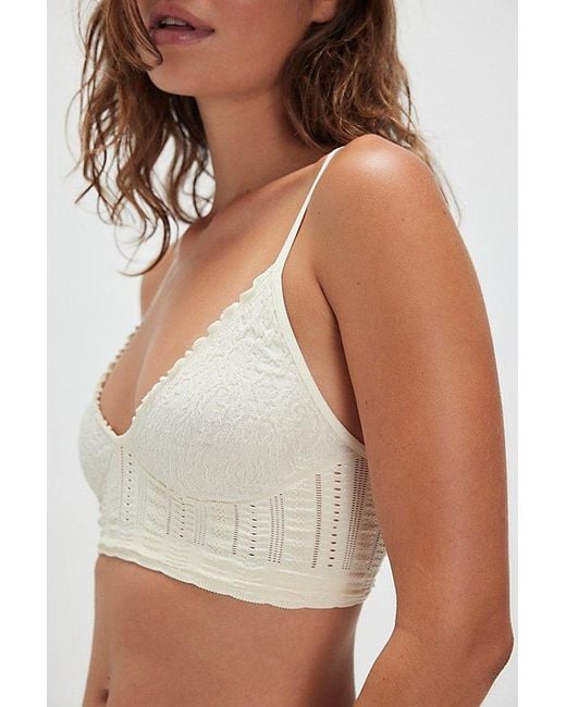 Intimately By Free People Blue Heirloom Seamless Bralette By