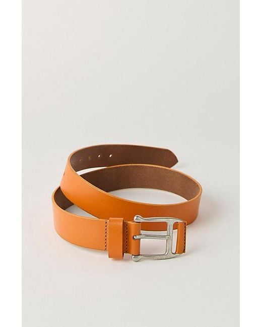 Free People Orange Carraway Leather Belt
