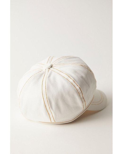 Free People White Blakely Bubble Cadet Cap