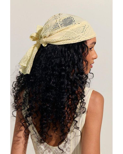 Free People Yellow Mellody Hair Scarf