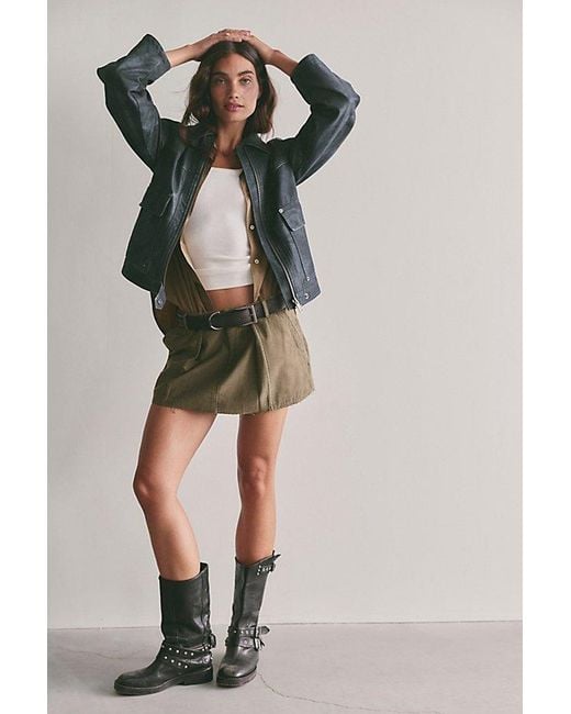 Free People Multicolor Riverfront Surplus Mini Skirt