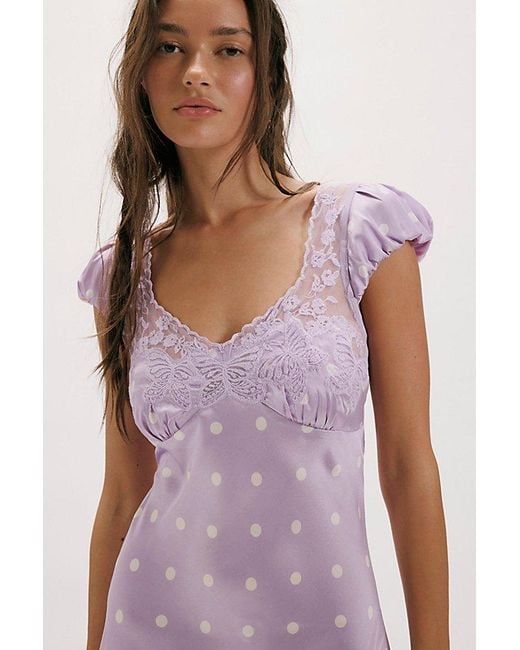 Free People Purple Butterfly Babe Maxi Dress