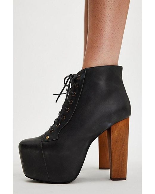 Jeffrey Campbell Multicolor Lita Platform Boots By