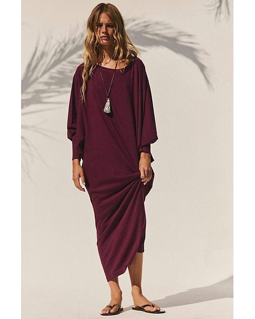 free-est Red Lifestyle Maxi Dress By