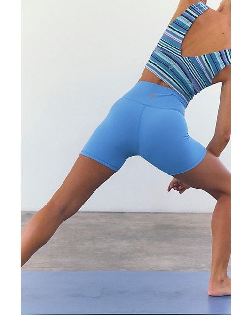 Fp Movement Blue Never Better Silicone Logo Bike Short
