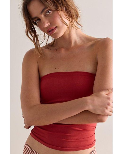 Intimately By Free People Red The Carrie Tube Top By