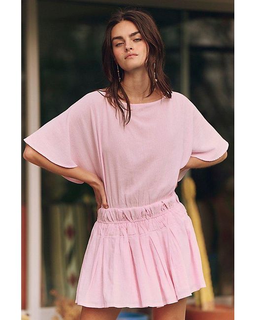 Free People Pink Sutton Mini Dress