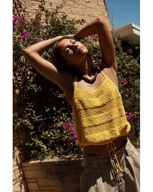Free People Metallic By The Beach Sweater Tank
