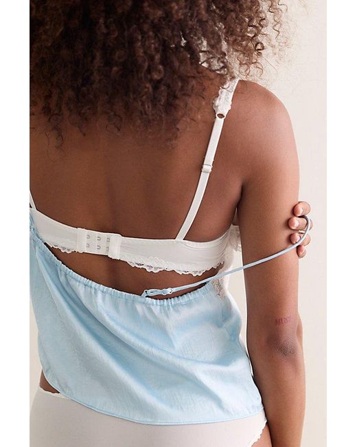 Intimately By Free People Brown Charlie Lace Microfiber Plunge Underwire Bra By