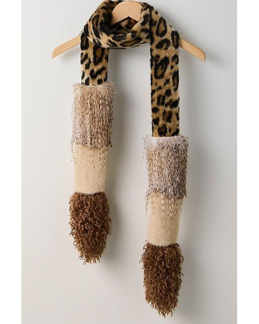 Anna Sui Natural Multi Fur Scarf