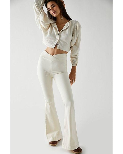 Free People Natural We The Free Venice Beach Flare Jeans