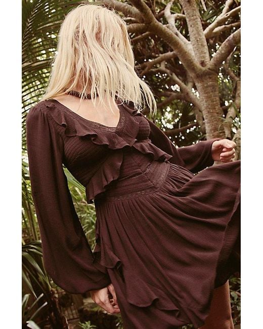 free-est Brown Marsai Mini Dress By