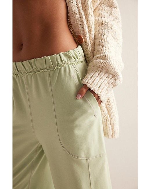Free People Brown Don'T Wait Up Lounge Pants