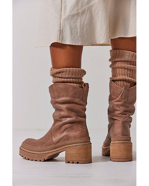 Free People Brown Mel Slouch Boots
