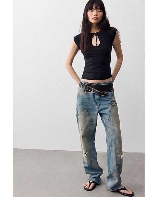 Free People Black We The Free Canal Street Tee