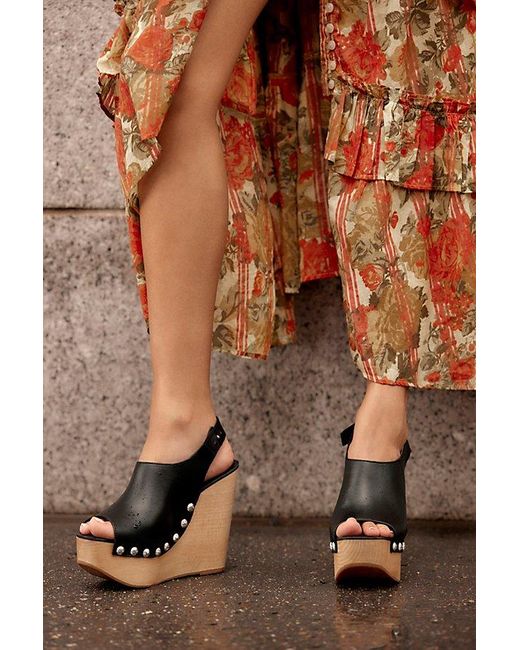 Jeffrey Campbell Blue Snick Clogs By