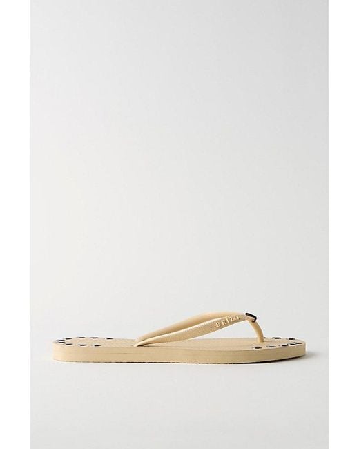 Brizza Arezzo Natural Keepsake Embellished Thong Sandals By
