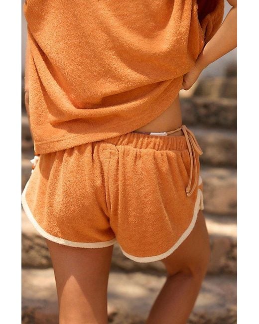 free-est Orange Josie Short Set By
