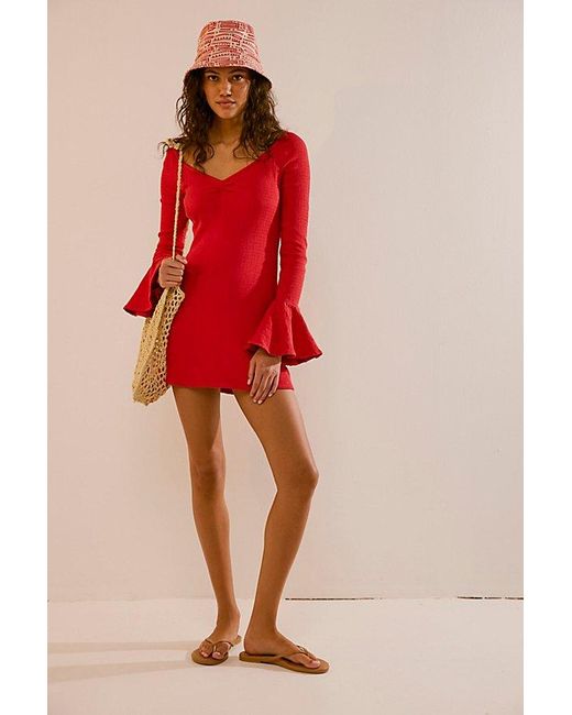 Free People Red Like To Party Mini