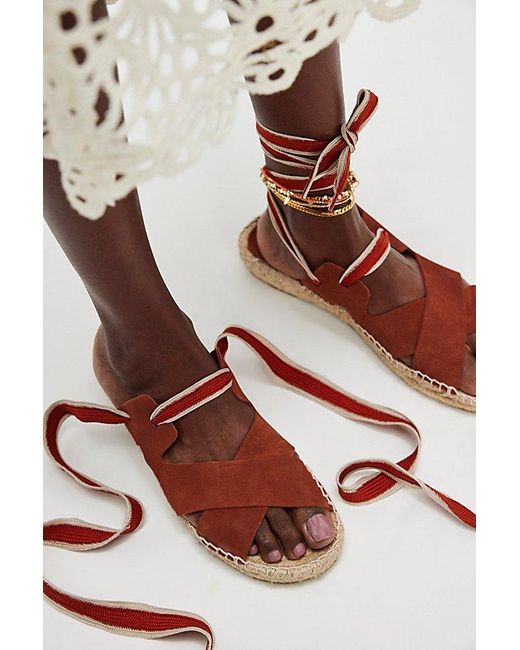 Paloma Barceló Multicolor Adaya Wrap Espadrille Sandals By