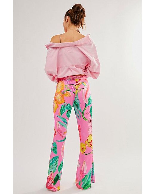 Rococo Sand Red Tropical Pants