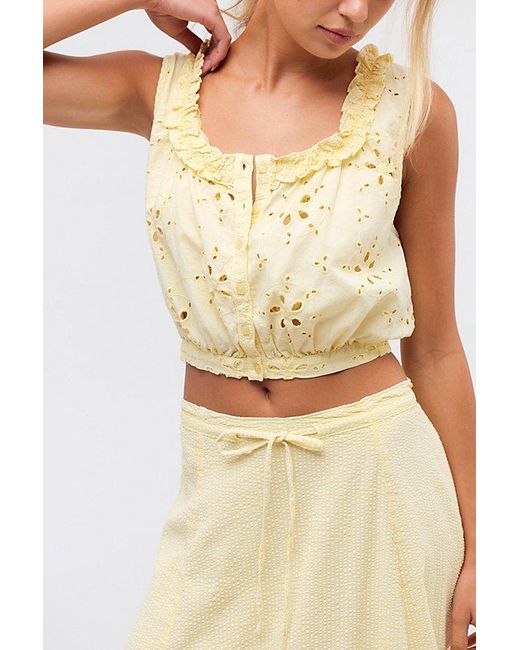 Free People Natural Madelyn Cotton Maxi Skirt Set