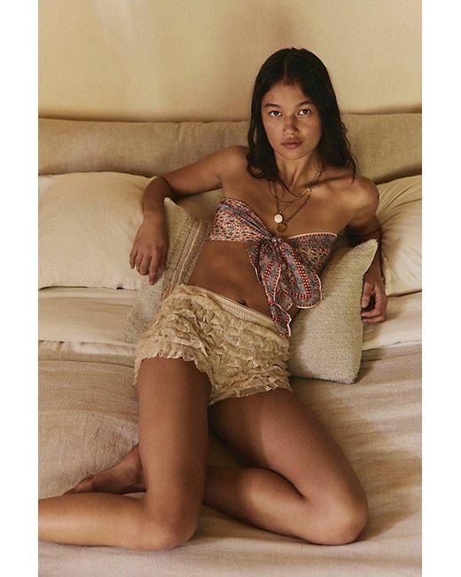 Intimately By Free People Gray Feeling For Lace Shorties By