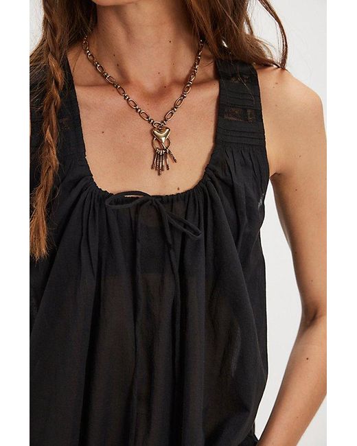 Free People Black Coretta Tunic