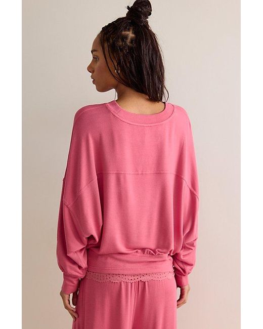 Intimately By Free People Pink Dream State Pullover By