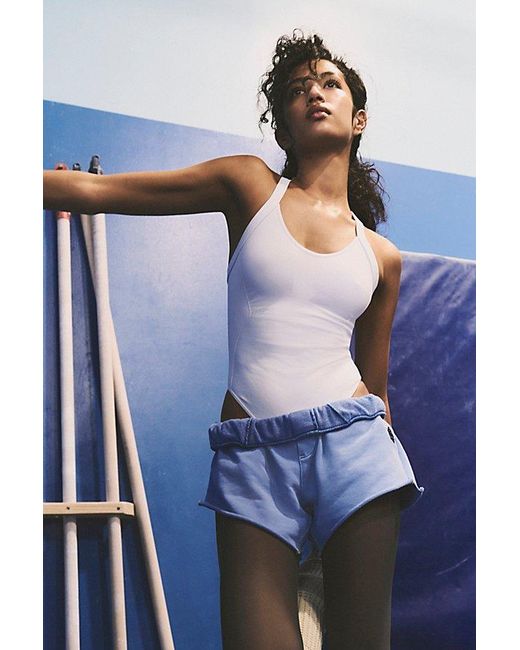 Fp Movement Blue Knockout Sweat Shorts