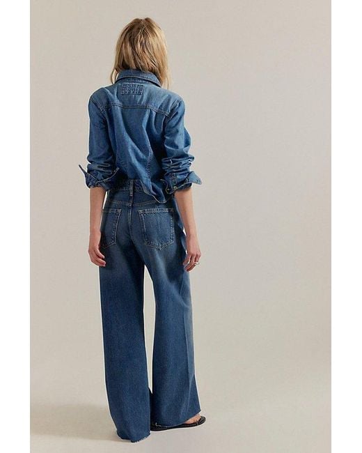 Free People Blue Crvy Alter Ego Boyfriend Jeans By