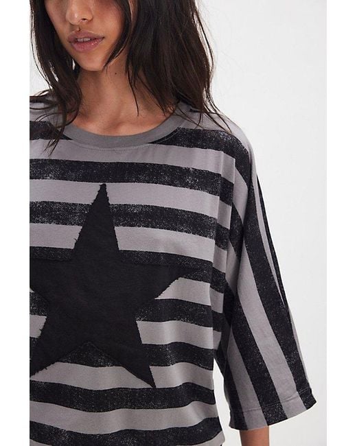 Ragabond Black Studio Stripe Tee By