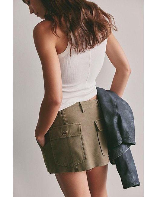 Free People Multicolor Riverfront Surplus Mini Skirt