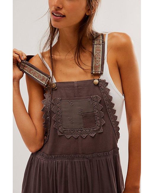 Free People Brown Trails End Skirtall