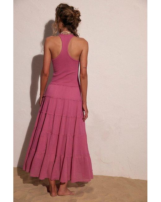 free-est Pink Set Sail Maxi Dress By