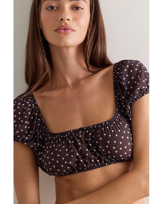Only Hearts Brown Eva Top