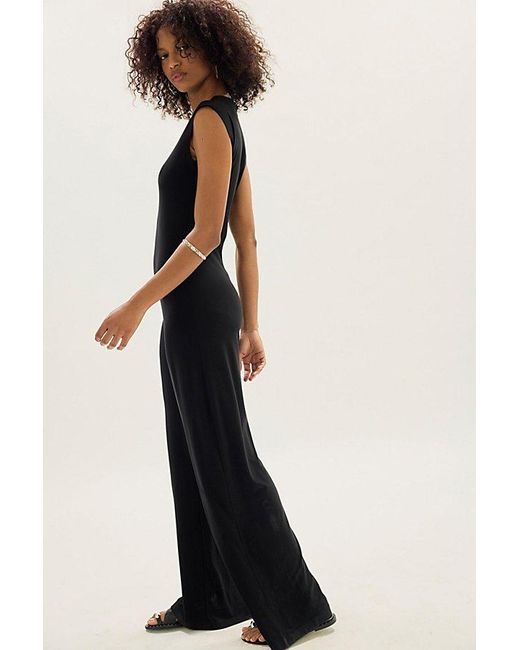 Norma Kamali Black Sleeveless Jumpsuit