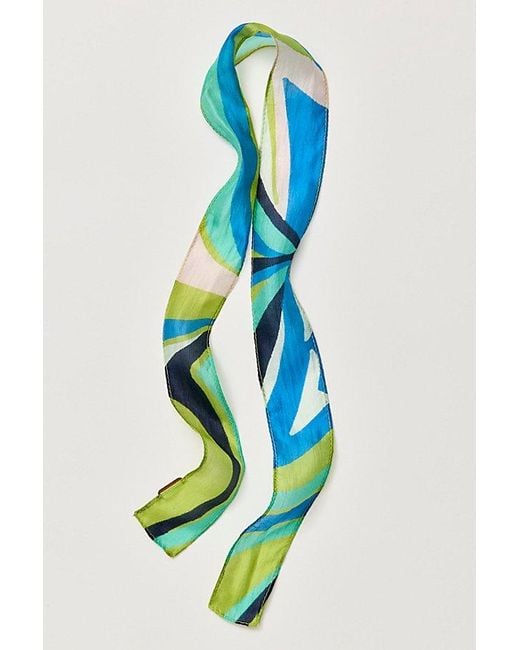 Free People Green Vessa Pony Scarf