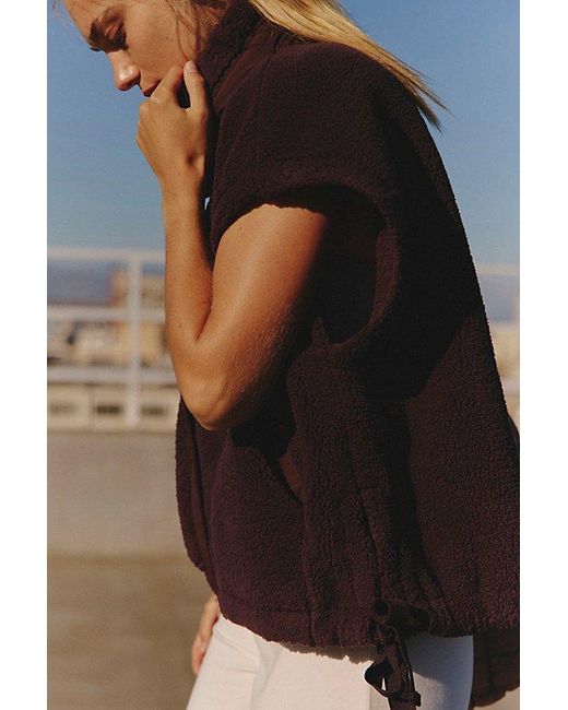 Fp Movement Blue Scout It Out Fleece Vest