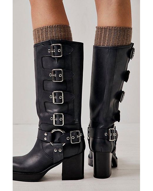 Jeffrey Campbell Black Buckle Up Ba