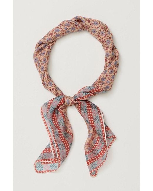Free People Multicolor So Silk Printed Bandana