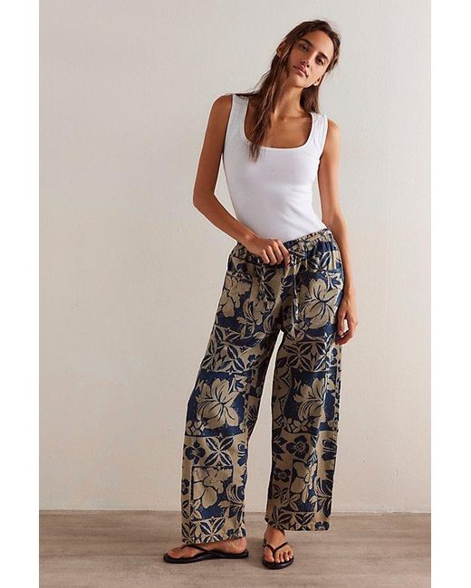 Free People Multicolor Mirage Printed Pull-on Jeans