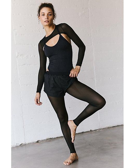 Free People Jule Mesh Tight At In Black, Size: Small