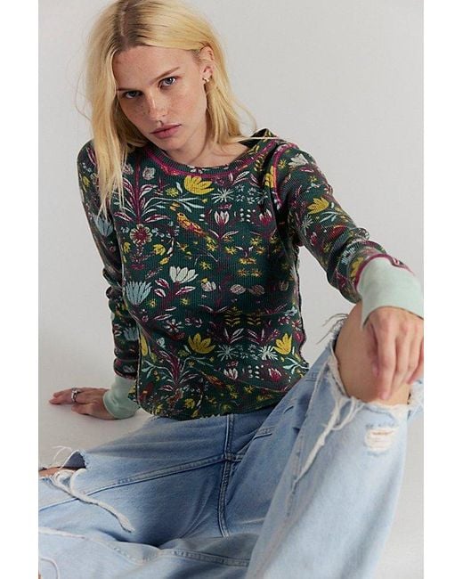 Free People Multicolor Toileidays Long Sleeve Thermal
