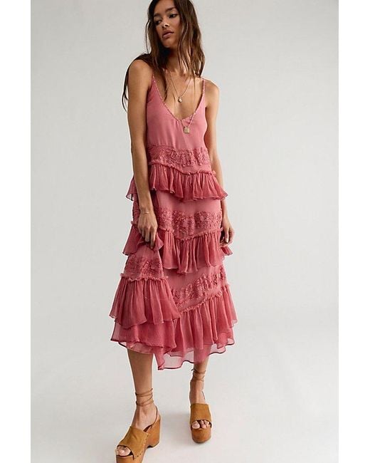 Nigel Preston Tiered Midi Dress