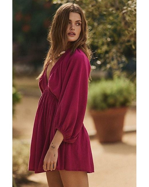 free-est Red For The Moment Mini Dress By