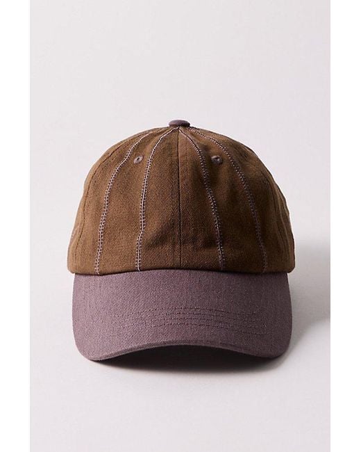 Free People Brown Baseline Baseball Cap